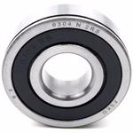 Deep groove ball bearing 6304 N 2RS, 20x52x15mm, DIN 625 ISO 15, high-speed radial bearing, low-friction, smooth-running, ideal for vehicle transmissions and industrial machinery PP010404 ball bearing radial bearing puller machine grease bearing deep groove ball bearing ball shaft sealing ring cover washer rubber steel cage housing tight loose din 625 table rolling bearing plain bearing clearance c3 c4 needle bearing needle roller and cage