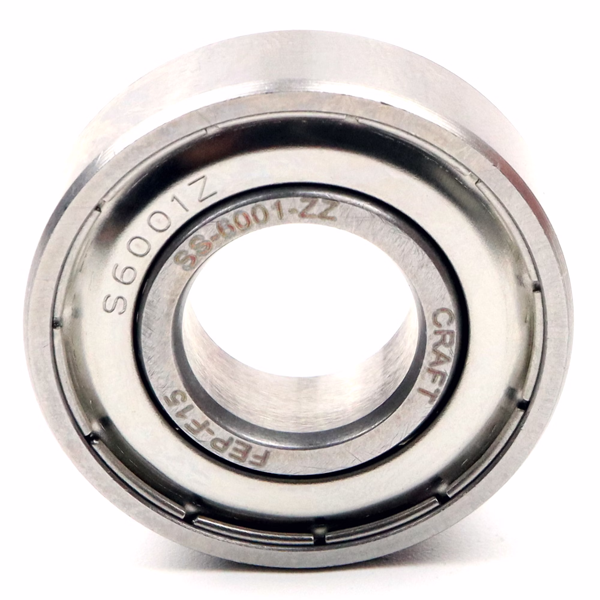 Cuscinetto a sfere a gola profonda SS-6001 ZZ 12x28x8mm, DIN 625 ISO 15, cuscinetto radiale ad alta velocità, a basso attrito, scorrevole, in acciaio inossidabile di alta qualità PP010437 cuscinetto a sfere cuscinetto radiale macchina estrattore cuscinetto a grasso cuscinetto a sfere albero a sfere anello di tenuta disco di copertura gabbia in acciaio gomma alloggiamento stretto sciolto din 625 tabella cuscinetto volvente cuscinetto a stris