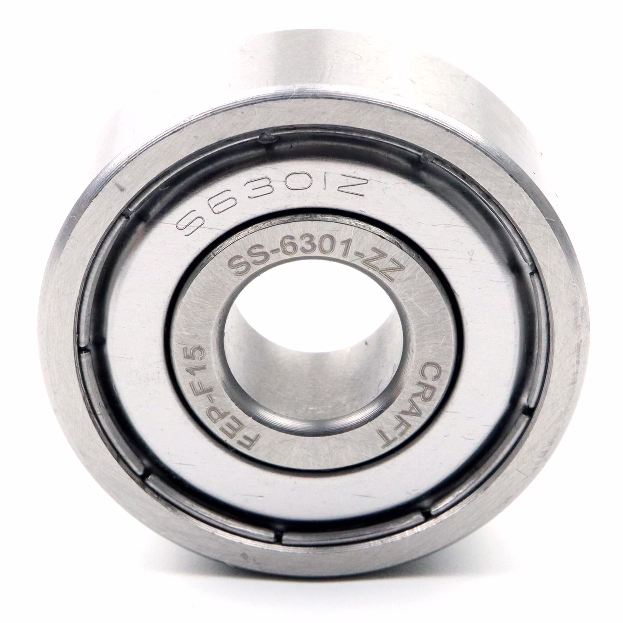 Cuscinetto a sfere a gola profonda SS-6301 ZZ 12x37x12mm, DIN 625 ISO 15, cuscinetto radiale ad alta velocità, a basso attrito, scorrevole, in acciaio inossidabile di alta qualità PP010441 cuscinetto a sfere cuscinetto radiale macchina estrattore cuscinetto a grasso cuscinetto a sfere albero a sfere anello di tenuta disco di copertura gabbia in acciaio gomma alloggiamento stretto sciolto din 625 tabella cuscinetto volvente cuscinetto a stris