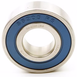 Deep groove ball bearing SS-6203 2RS 17x40x12mm, DIN 625 ISO 15, high-speed radial bearing, low-friction, smooth-running, made of high-quality stainless steel PP010457 ball bearing radial bearing puller machine grease bearing deep groove ball bearing ball shaft sealing ring cover washer rubber steel cage housing tight loose din 625 table rolling bearing plain bearing clearance c3 c4 needle bearing needle roller and cage