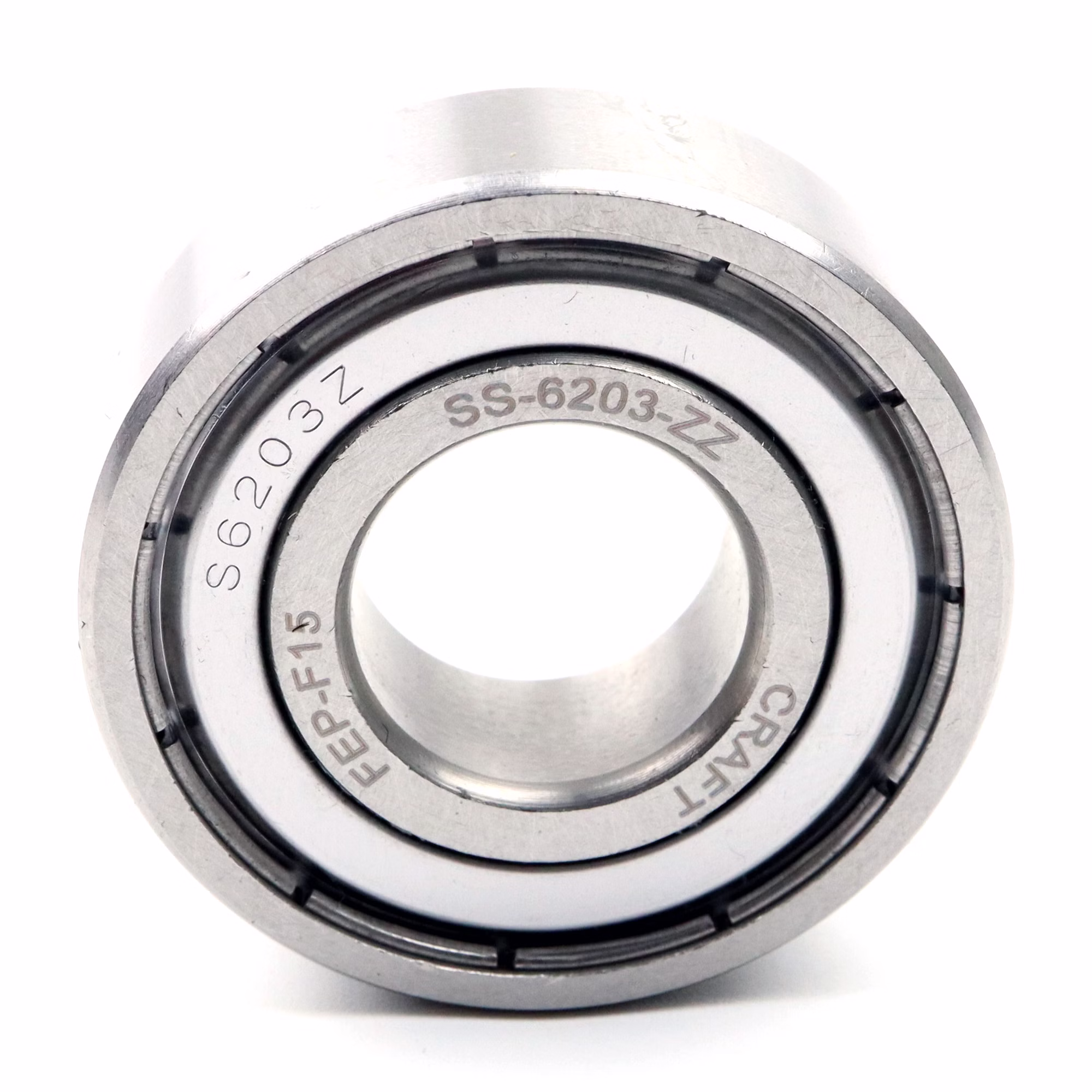 Rodamiento rígido a bolas SS-6203 ZZ 17x40x12mm, DIN 625 ISO 15, rodamiento radial de alta velocidad, baja fricción, marcha suave, de acero inoxidable de alta calidad PP010458 rodamiento de bolas rodamiento radial extractor engrasador rodamiento rígido de bolas eje de bolas anillo obturador tapa disco caucho jaula de acero alojamiento apretado suelto din 625 tabla rodamiento cojinete de deslizamiento juego c3 c4 rodamiento de ag