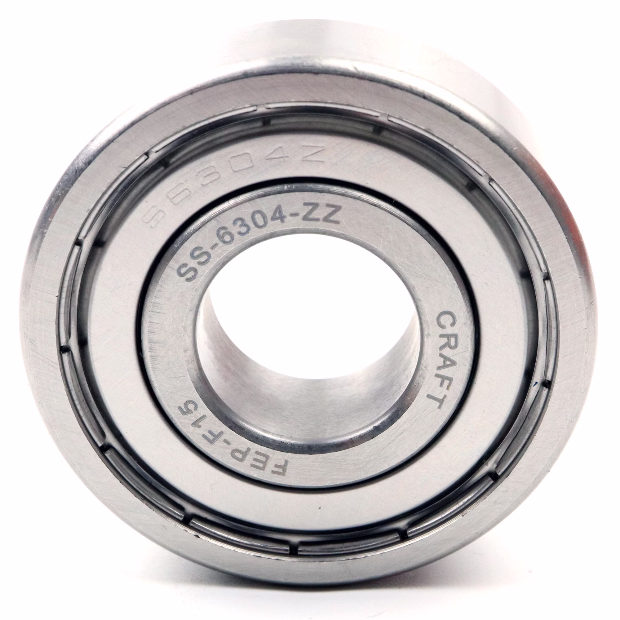 Cuscinetto a sfere a gola profonda SS-6304 ZZ 20x52x15mm, DIN 625 ISO 15, cuscinetto radiale ad alta velocità, a basso attrito, scorrevole, in acciaio inossidabile di alta qualità PP010469 cuscinetto a sfere cuscinetto radiale macchina estrattore cuscinetto a grasso cuscinetto a sfere albero a sfere anello di tenuta disco di copertura gabbia in acciaio gomma alloggiamento stretto sciolto din 625 tabella cuscinetto volvente cuscinetto a stris