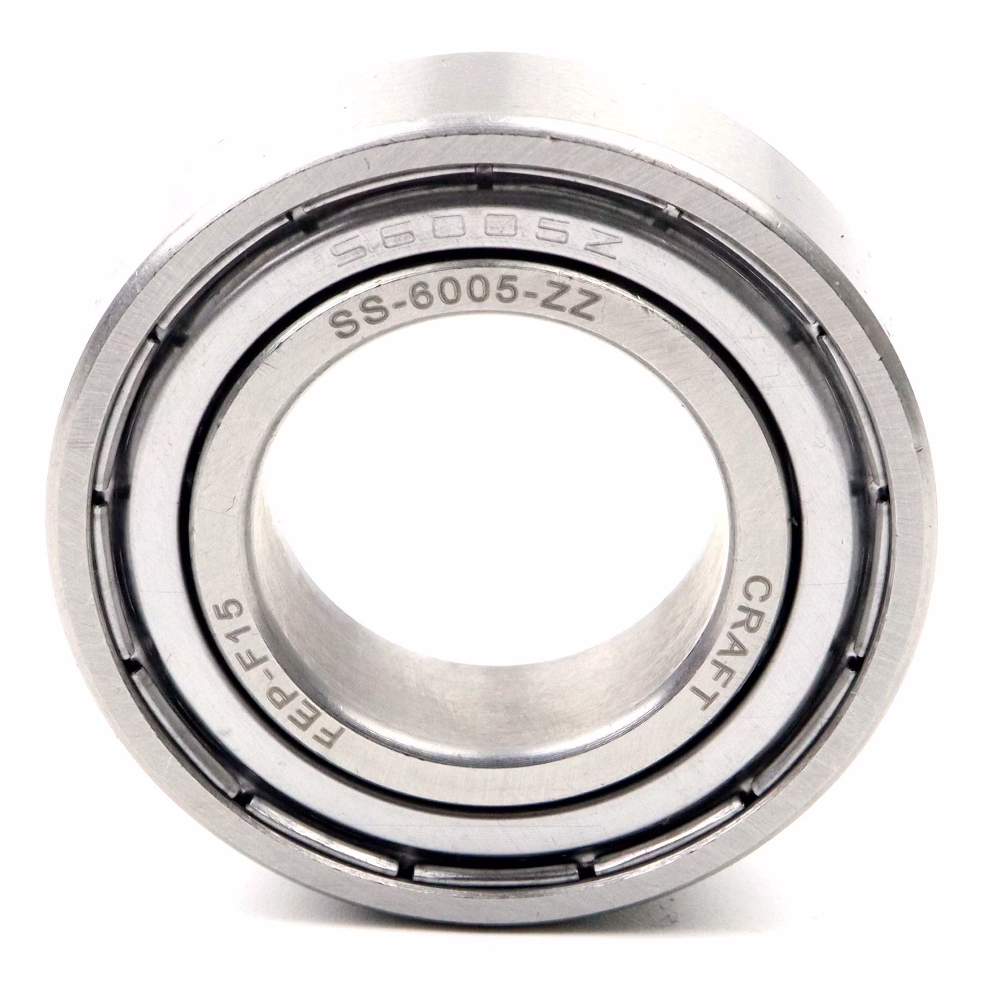 Rodamiento rígido a bolas SS-6005 ZZ 25x47x12mm, DIN 625 ISO 15, rodamiento radial de alta velocidad, baja fricción, marcha suave, de acero inoxidable de alta calidad PP010472 rodamiento de bolas rodamiento radial extractor engrasador rodamiento rígido de bolas eje de bolas anillo obturador tapa disco caucho jaula de acero alojamiento apretado suelto din 625 tabla rodamiento cojinete de deslizamiento juego c3 c4 rodamiento de ag