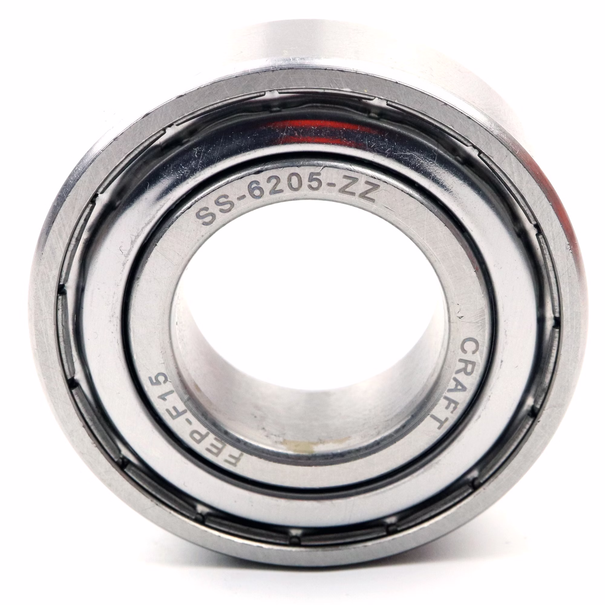 Deep groove ball bearing SS-6205 ZZ 25x52x15mm, DIN 625 ISO 15, high-speed radial bearing, low-friction, smooth-running, made of high-quality stainless steel PP010473 ball bearing radial bearing puller machine grease bearing deep groove ball bearing ball shaft sealing ring cover washer rubber steel cage housing tight loose din 625 table rolling bearing plain bearing clearance c3 c4 needle bearing needle roller and cage