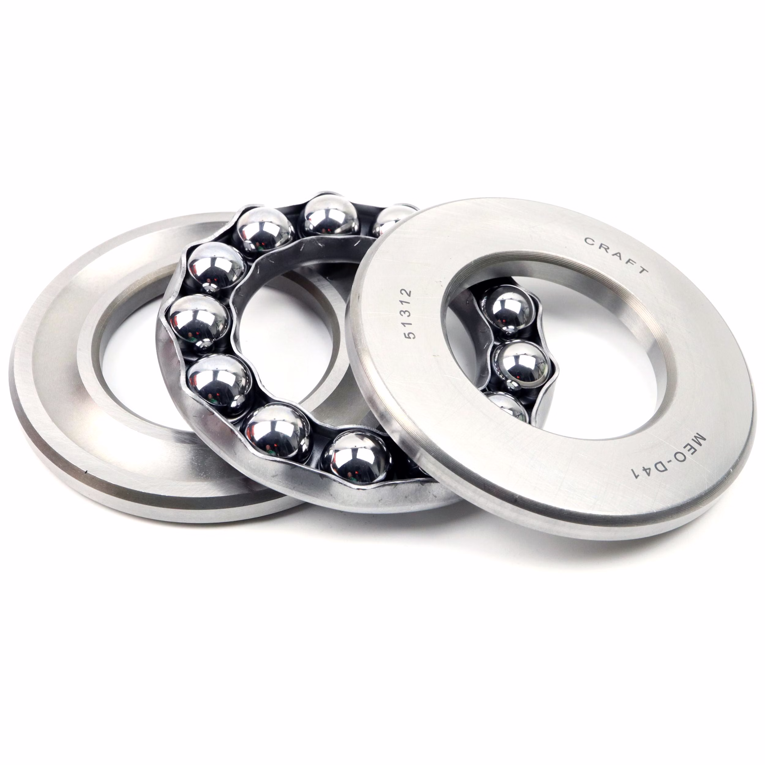 Cuscinetto a sfere reggispinta 51312 60 x 110 x 35mm, DIN 711, elevata capacità di carico assiale, montaggio semplice, cuscinetto reggispinta scanalato, struttura in acciaio resistente, utilizzato in alberi e dispositivi meccanici PP170053 Scoprite il cuscinetto assiale a sfere a gola profonda di Parts and Parts, progettato per carichi assiali elevati e funzionamento a bassa rumorosità. Questo cuscinetto resistente è conforme alla norma DIN 711 e offre una struttura robusta e scorrevole per