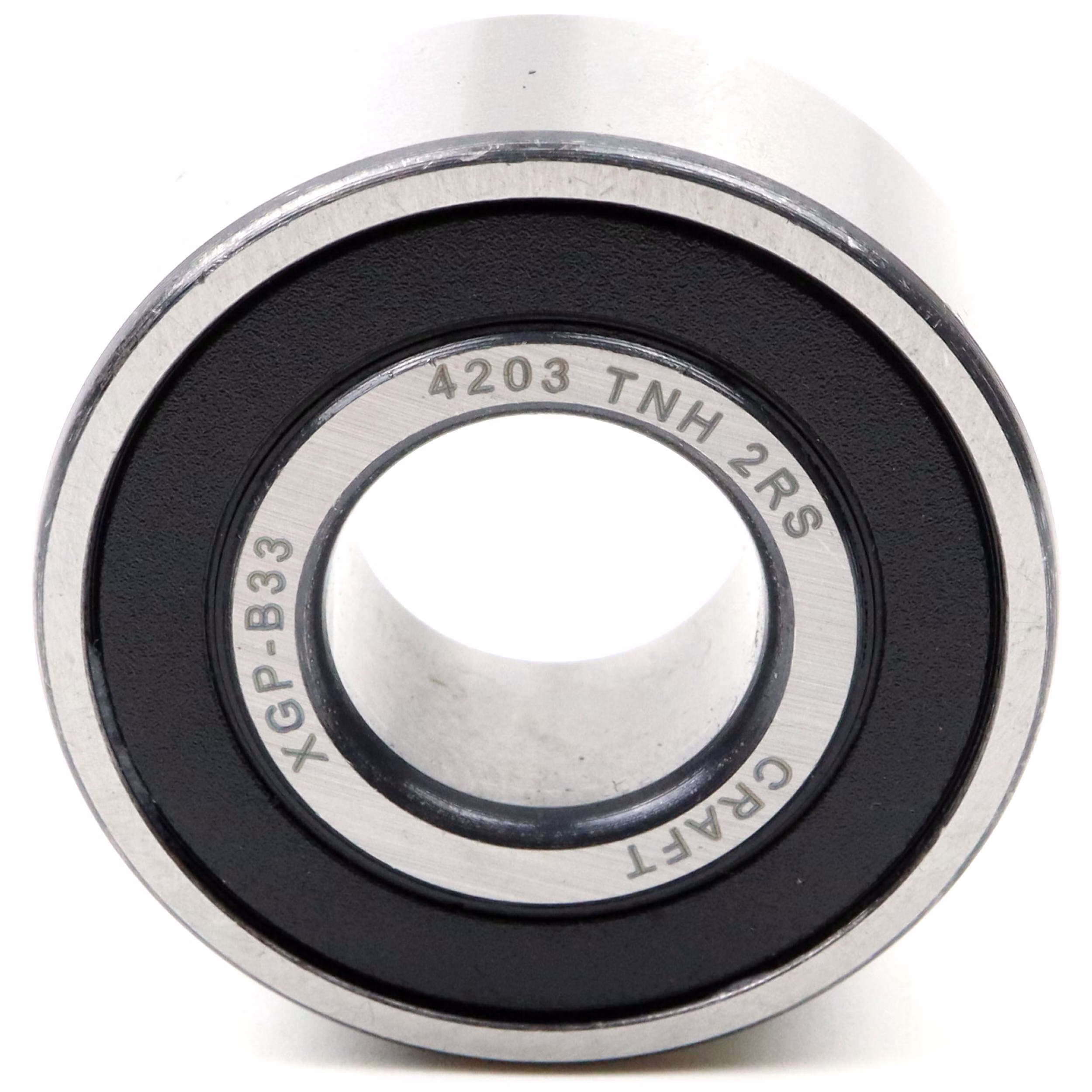 Roulements à billes à gorge profonde 4203-TNH 2RS, 17x40x16mm, DIN 625 ISO 15, roulements radiaux à grande vitesse, faible frottement, fonctionnement souple, idéal pour les transmissions de véhicules et les machines industrielles PP010490 roulement à billes roulement radial extracteur machine roulement à graisse roulement à billes à gorge profonde arbre à billes joint d'étanchéité rondelle de couvercle caoutchouc cage acier carter étanche vrac din 625 tableau roulement jeu de glissement c3