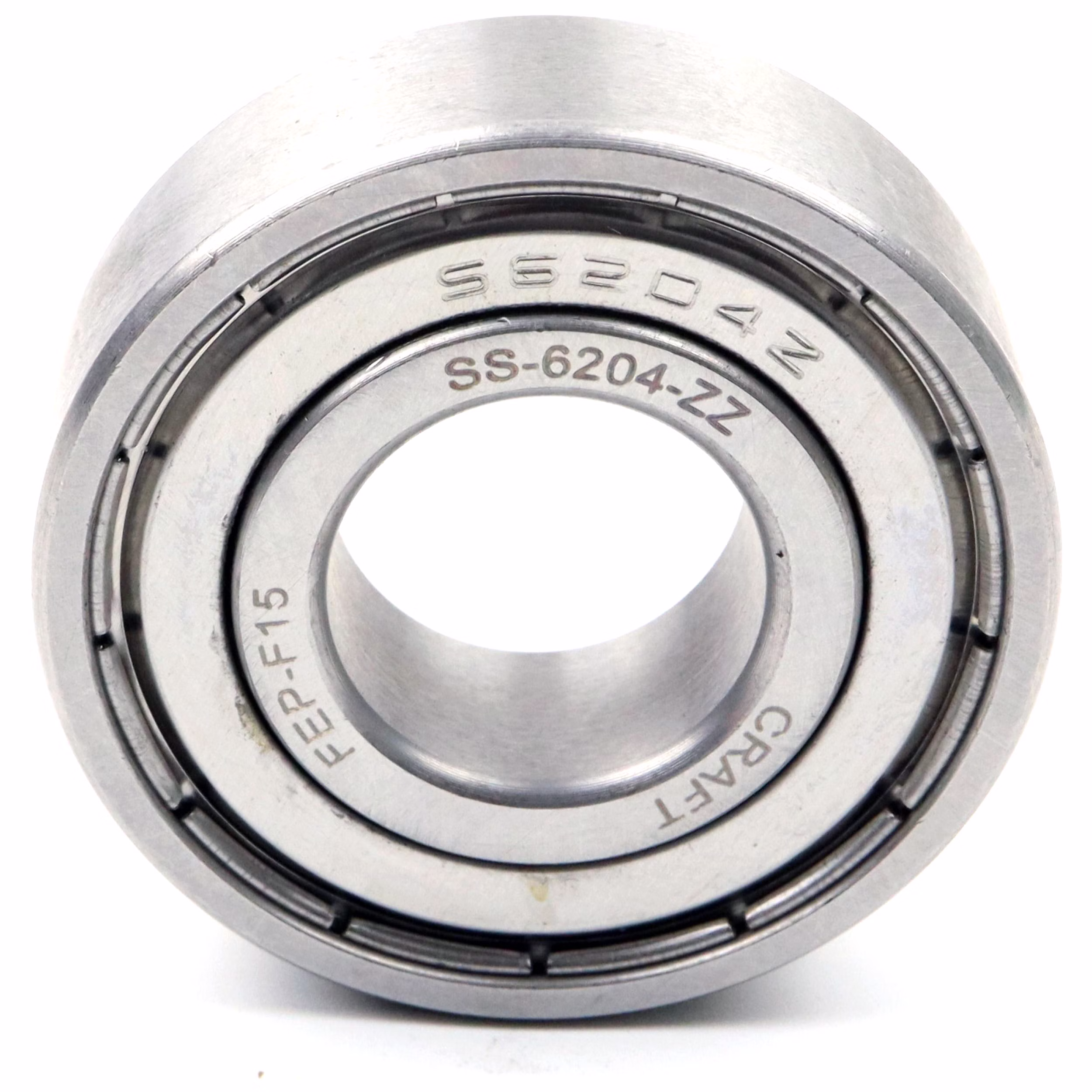 Rodamiento rígido a bolas SS-6204 Zed Zed 20 por 47 por 14mm, DIN 625 ISO 15, rodamiento radial de alta velocidad, baja fricción, marcha suave, de acero inoxidable de alta calidad PP010499 rodamiento de bolas rodamiento radial extractor engrasador rodamiento rígido de bolas eje de bolas anillo obturador tapa disco caucho jaula de acero alojamiento apretado suelto din 625 tabla rodamiento cojinete de deslizamiento juego c3 c4 rodamiento de ag