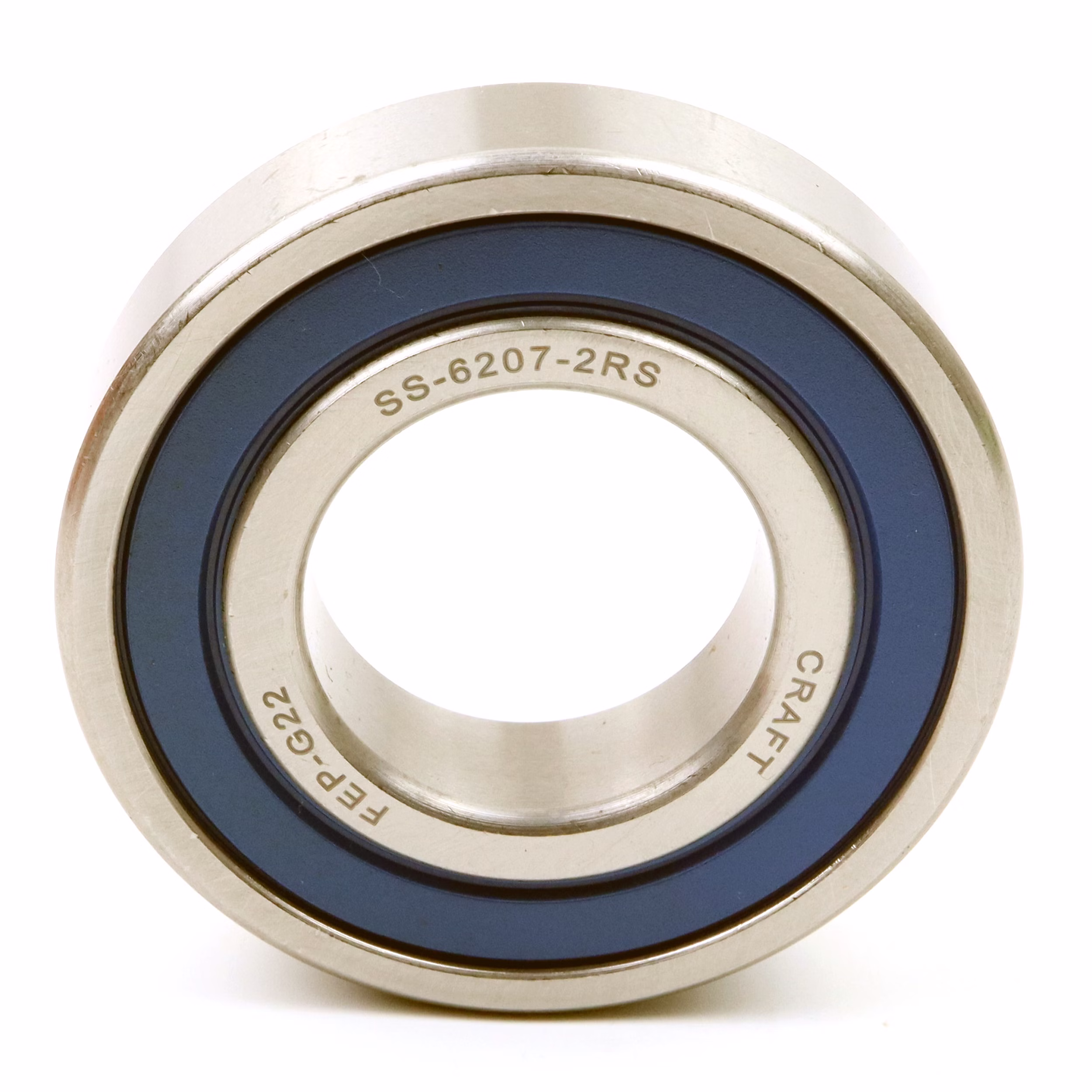 Deep groove ball bearing SS-6207 Two RS 35x72x17mm, DIN 625 ISO 15, high-speed radial bearing, low-friction, smooth-running, made of high-quality stainless steel PP010501 ball bearing radial bearing puller machine grease bearing deep groove ball bearing ball shaft sealing ring cover washer rubber steel cage housing tight loose din 625 table rolling bearing plain bearing clearance c3 c4 needle bearing needle roller and cage