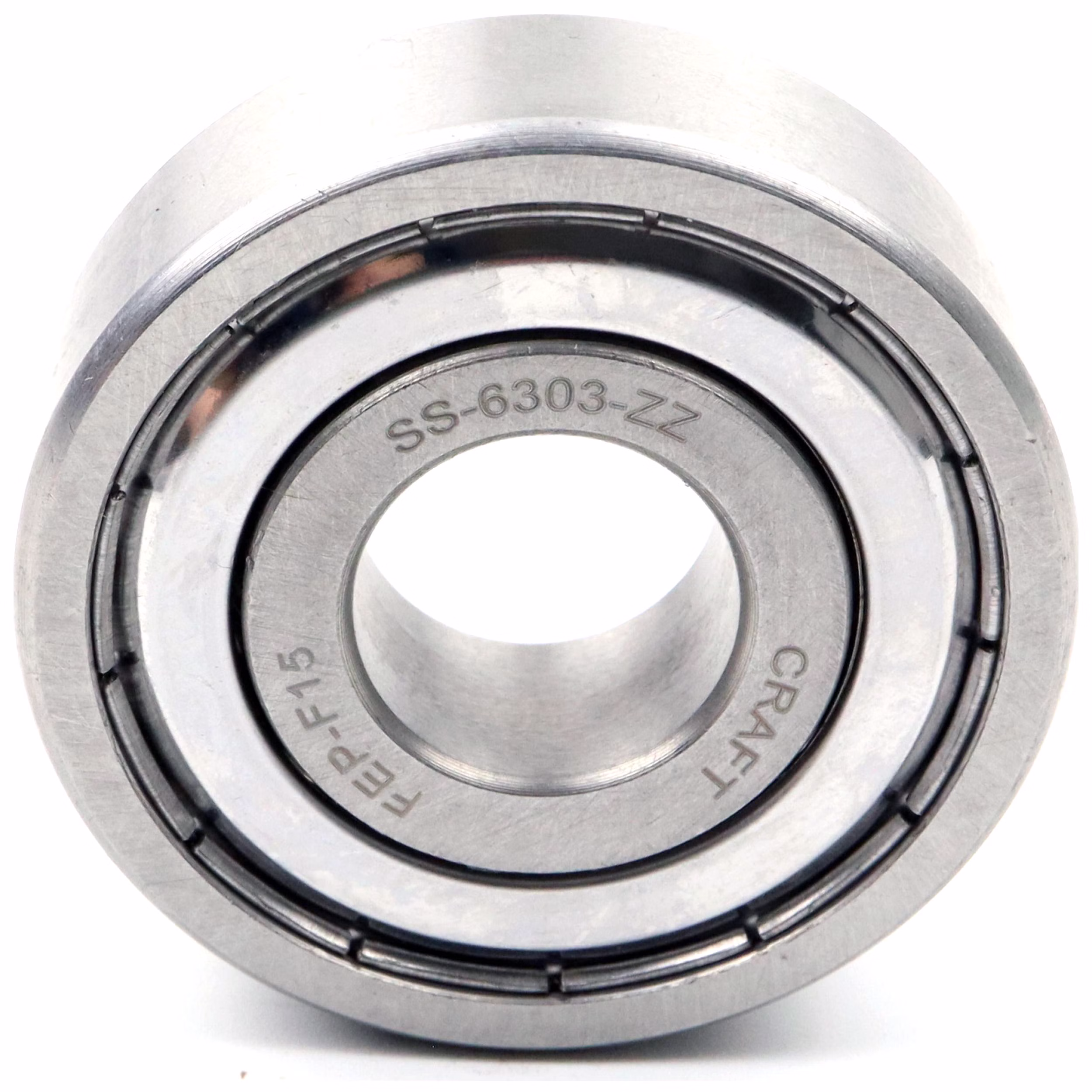 Cuscinetto a sfere a gola profonda SS-6303 Zed Zed 17 x 47 x 14mm, DIN 625 ISO 15, cuscinetto radiale ad alta velocità, a basso attrito, scorrevole, in acciaio inossidabile di alta qualità PP010504 cuscinetto a sfere cuscinetto radiale macchina estrattore cuscinetto a grasso cuscinetto a sfere albero a sfere anello di tenuta disco di copertura gabbia in acciaio gomma alloggiamento stretto sciolto din 625 tabella cuscinetto volvente cuscinetto a stris