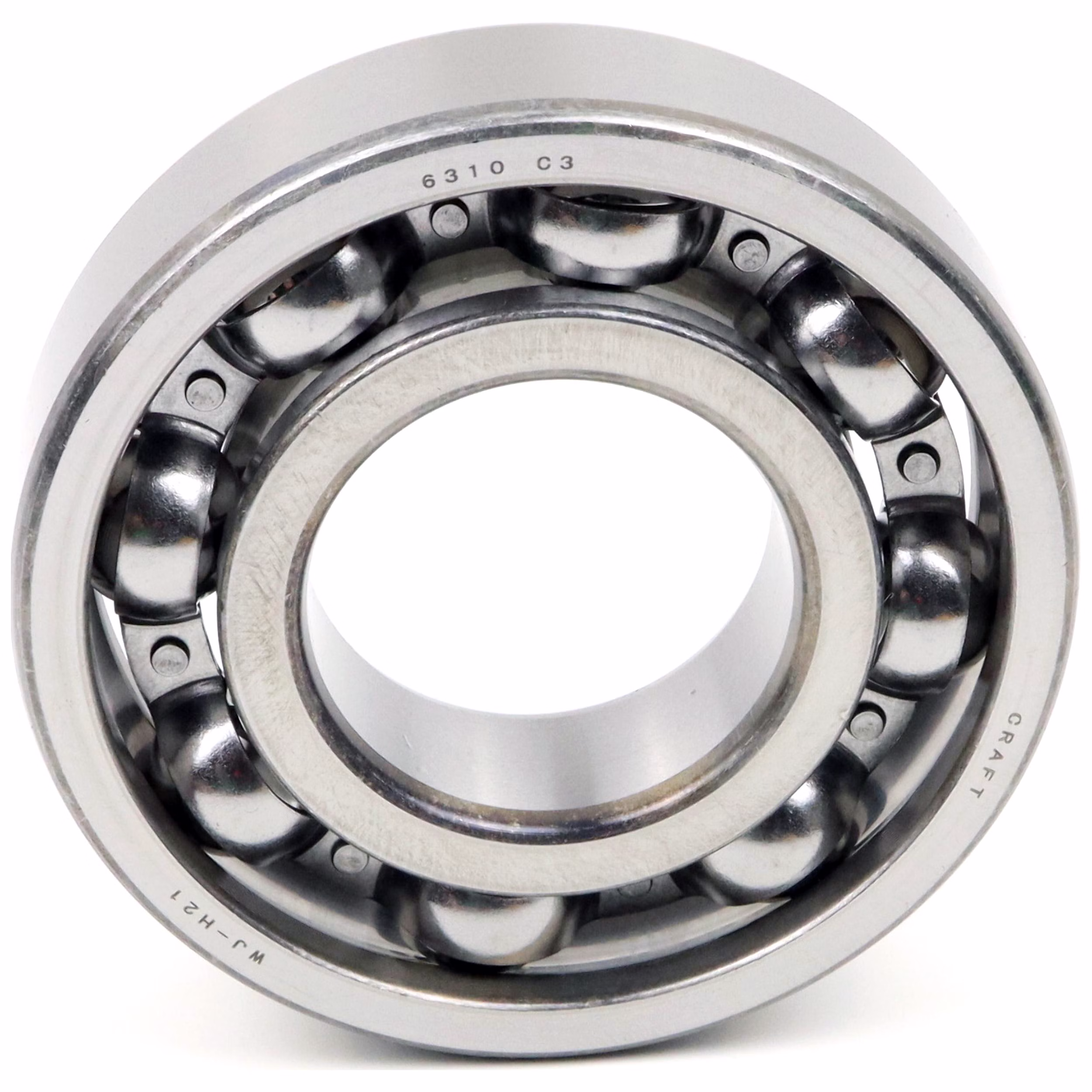 Rodamiento rígido a bolas 6310 C3, 50 x 110 x 27mm, DIN 625 ISO 15, rodamiento radial de alta velocidad, baja fricción, funcionamiento suave, ideal para transmisiones de vehículos y maquinaria industrial. PP010575 rodamiento de bolas rodamiento radial extractor engrasador rodamiento rígido de bolas eje de bolas anillo obturador tapa disco caucho jaula de acero alojamiento apretado suelto din 625 tabla rodamiento cojinete de deslizamiento juego c3 c4 rodamiento de ag