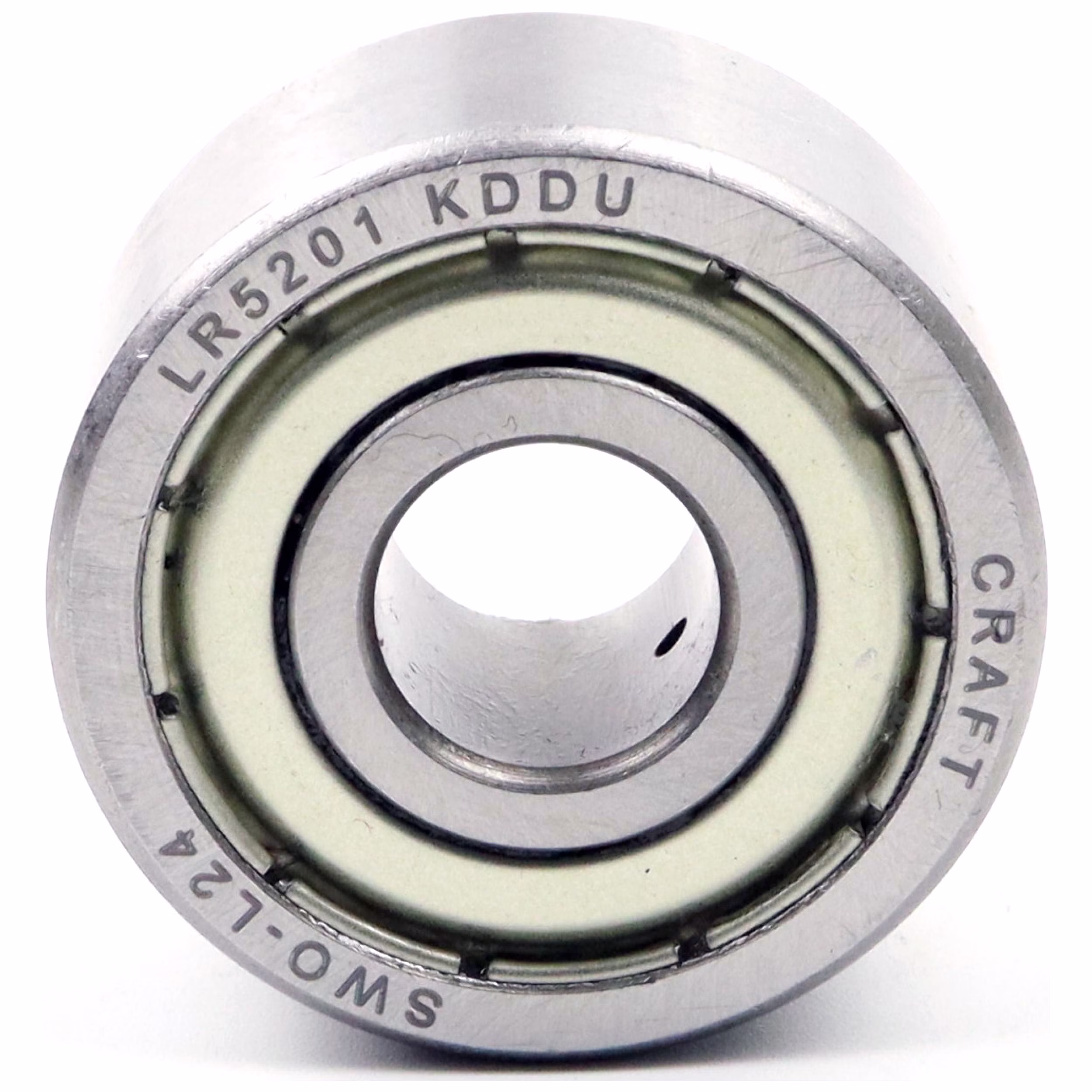 Rodillo-guía LR5201-KDDU 12 x 35 x 15,9mm, rodillo-guía de una hilera, para velocidades más altas, ideal para aplicaciones industriales PP300005 El rodillo-guía LR5201-KDDU 12 x 35 x 15,9mm es un rodillo-guía de alta calidad, de una sola hilera, basado en el diseño probado de un rodamiento rígido a bolas. Se ha desarrollado especialmente para aplicaciones en las que se producen elevadas cargas radi