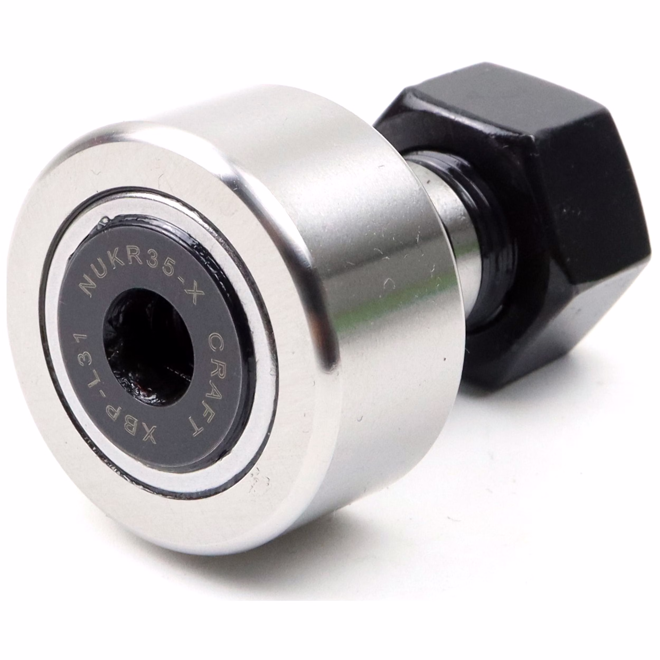 Galet d'appui NUKR35-X 16 × 35 × 52mm, ISO 12044, Galet de roulement sans guidage axial, sans bague intérieure, S'adapte aux chemins de roulement trempés et rectifiés, idéal pour des charges radiales élevées PP280009 Rouleau d'appui RSTO robuste NUKR35-X 16 × 35 × 52mm selon ISO 7063, idéal pour les charges radiales élevées, peu encombrant, facile à monter et durable dans les applications industrielles.