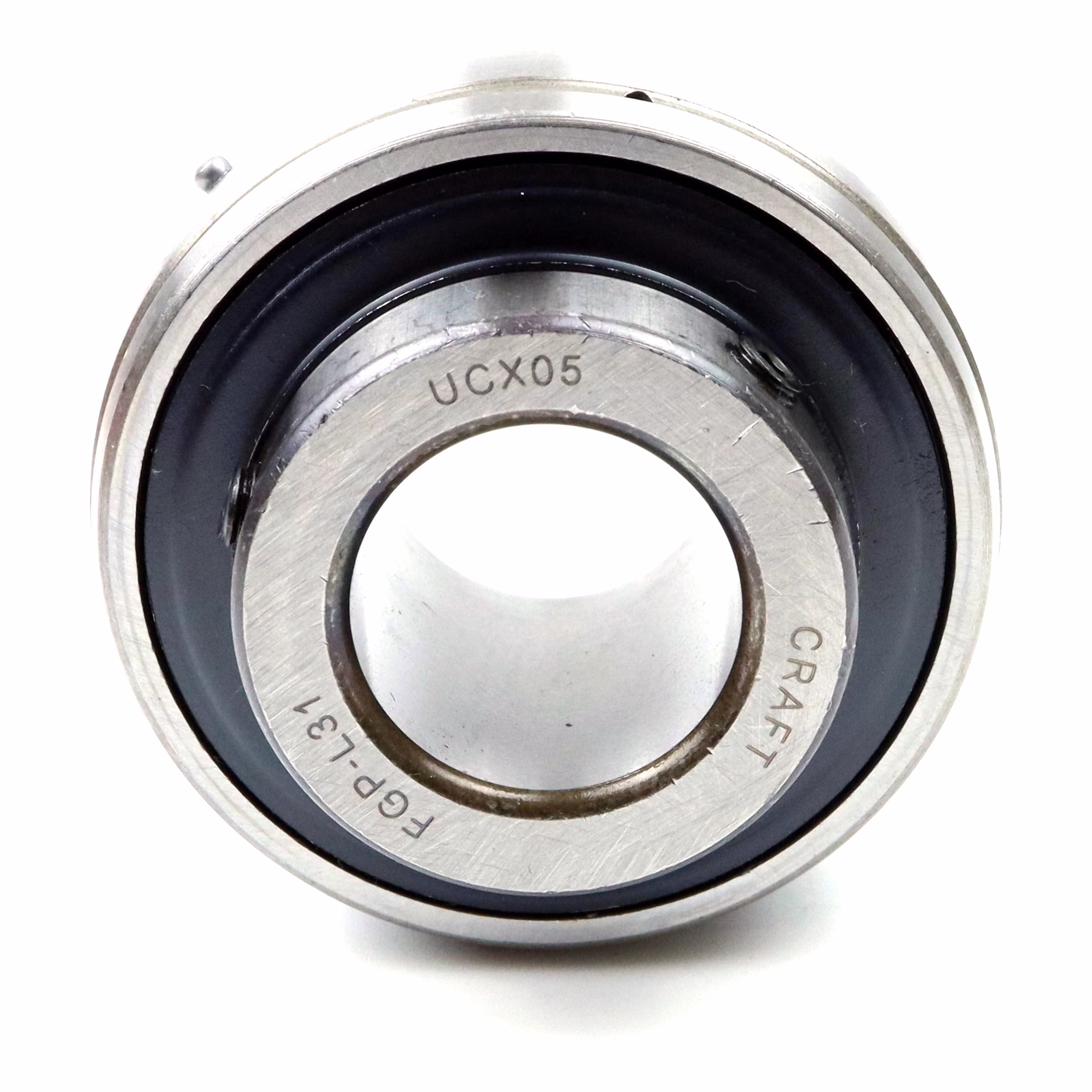 Radial insert ball bearing Universal Cross-X 25x62x38.1mm, Radial ball bearing with grub screws, Fits housing bearings, Industrial pillow block bearing, ideal for agriculture and machine use PP200076 Discover the Parts and Parts radial insert ball bearing, a durable radial ball bearing that can be easily mounted on shafts with grub screws. Built according to the DIN 626-1 standard, it provides reliable support for radial loads and is ideal for demandin