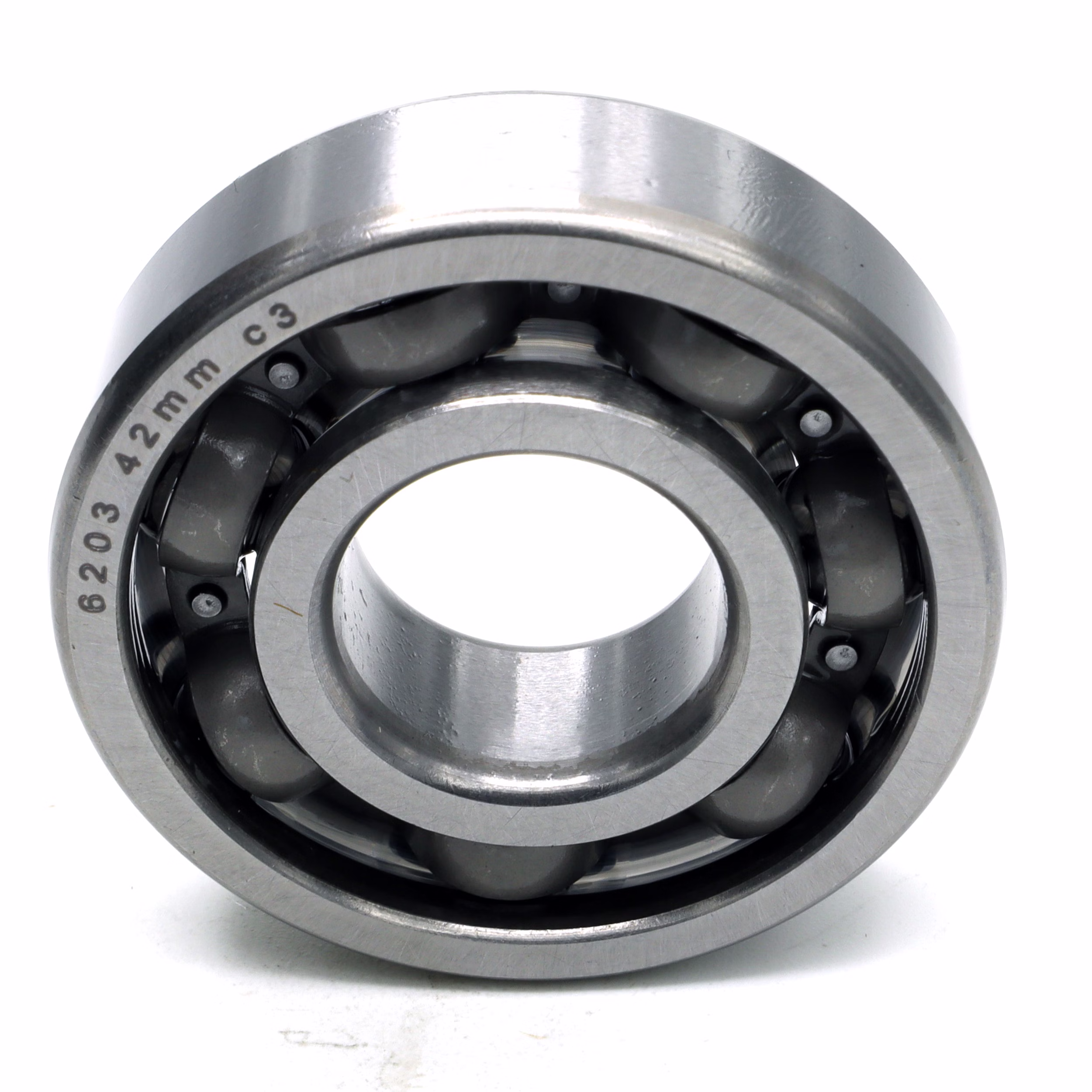 Roulements à billes à gorge profonde 6203 42mm c3 17x42x12mm DIN 625 ISO 15 PP011487 roulement à billes roulement radial extracteur machine roulement à graisse roulement à billes à gorge profonde arbre à billes joint d'étanchéité rondelle de couvercle caoutchouc cage acier carter étanche vrac din 625 tableau roulement jeu de glissement c3