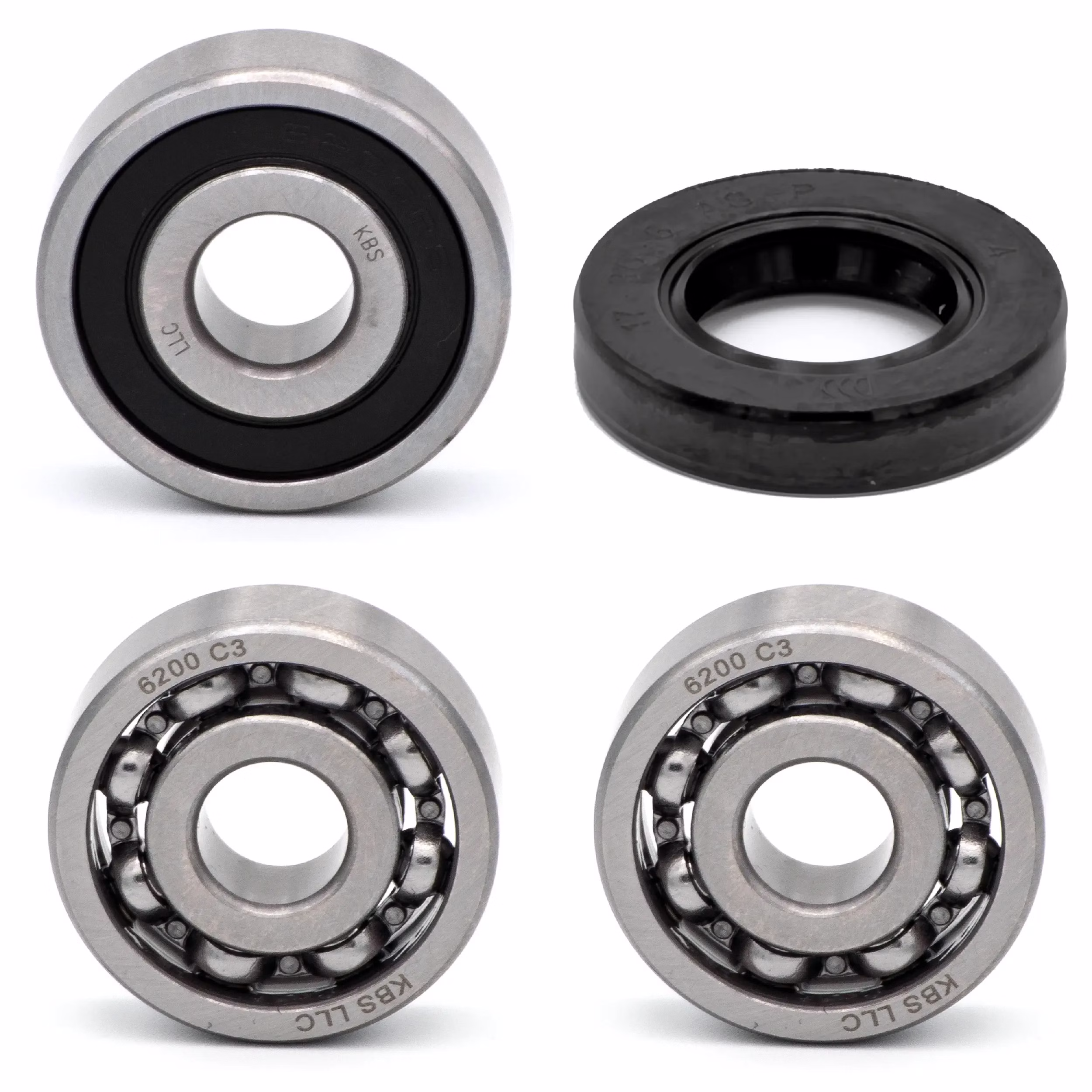 Front wheel bearing for Yamaha PW80 PW80W PW80X PW80Y TT-R110E TT-R110EX TT-R110EY TTR90 PPS01124 Sealed wheel bearings for the front axle as spare part set in OEM quality for your vehicle