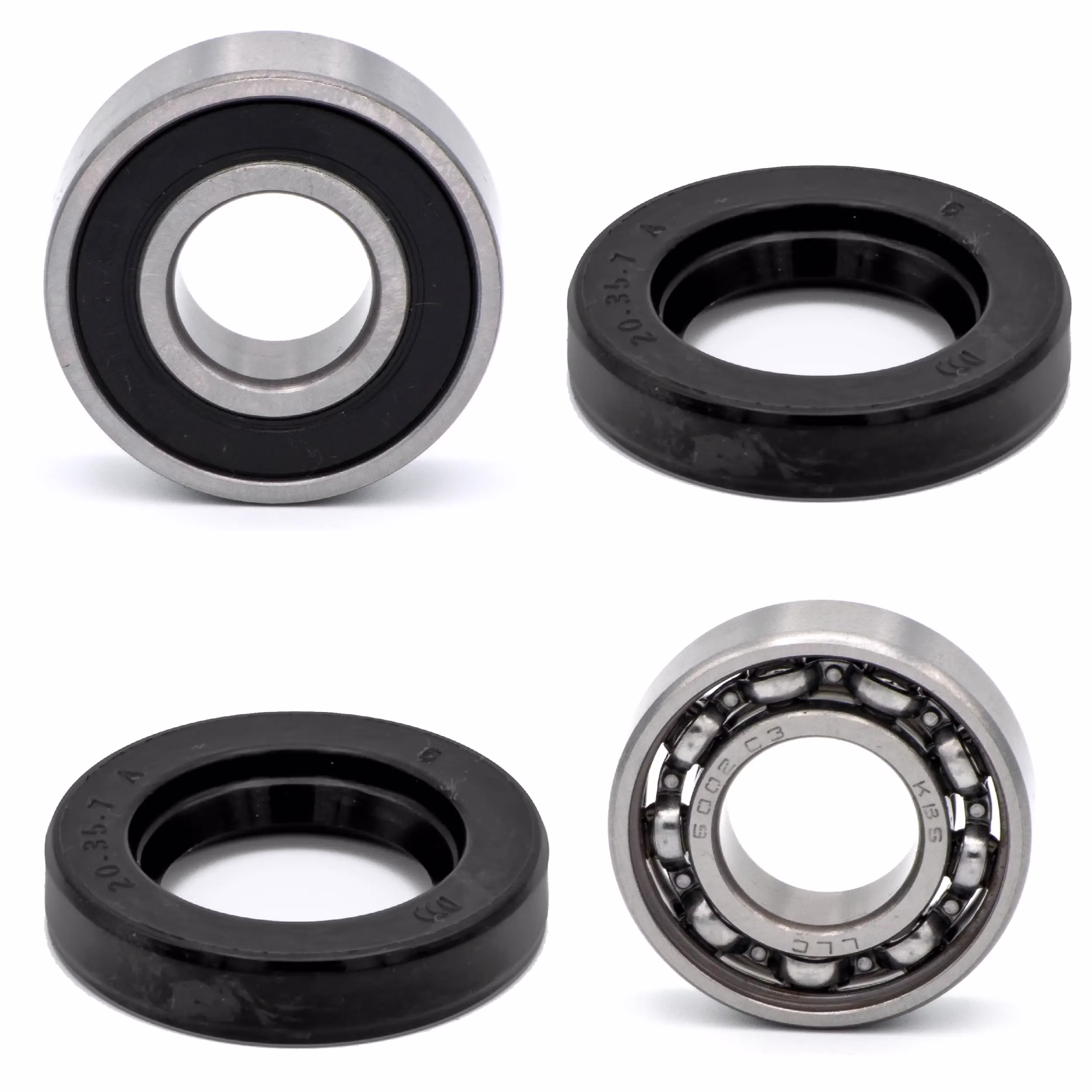 Radlager hinten kompatibel mit Yamaha YZ80 YZ80E YZ80F YZ80G YZ80H YZ80J YZ80LC YZ80LW YZ80LWF PPS01182 abgedichtete Radlager für das Hinterrad als Ersatzteil Set in Erstausrüsterqualität für dein Fahrzeug