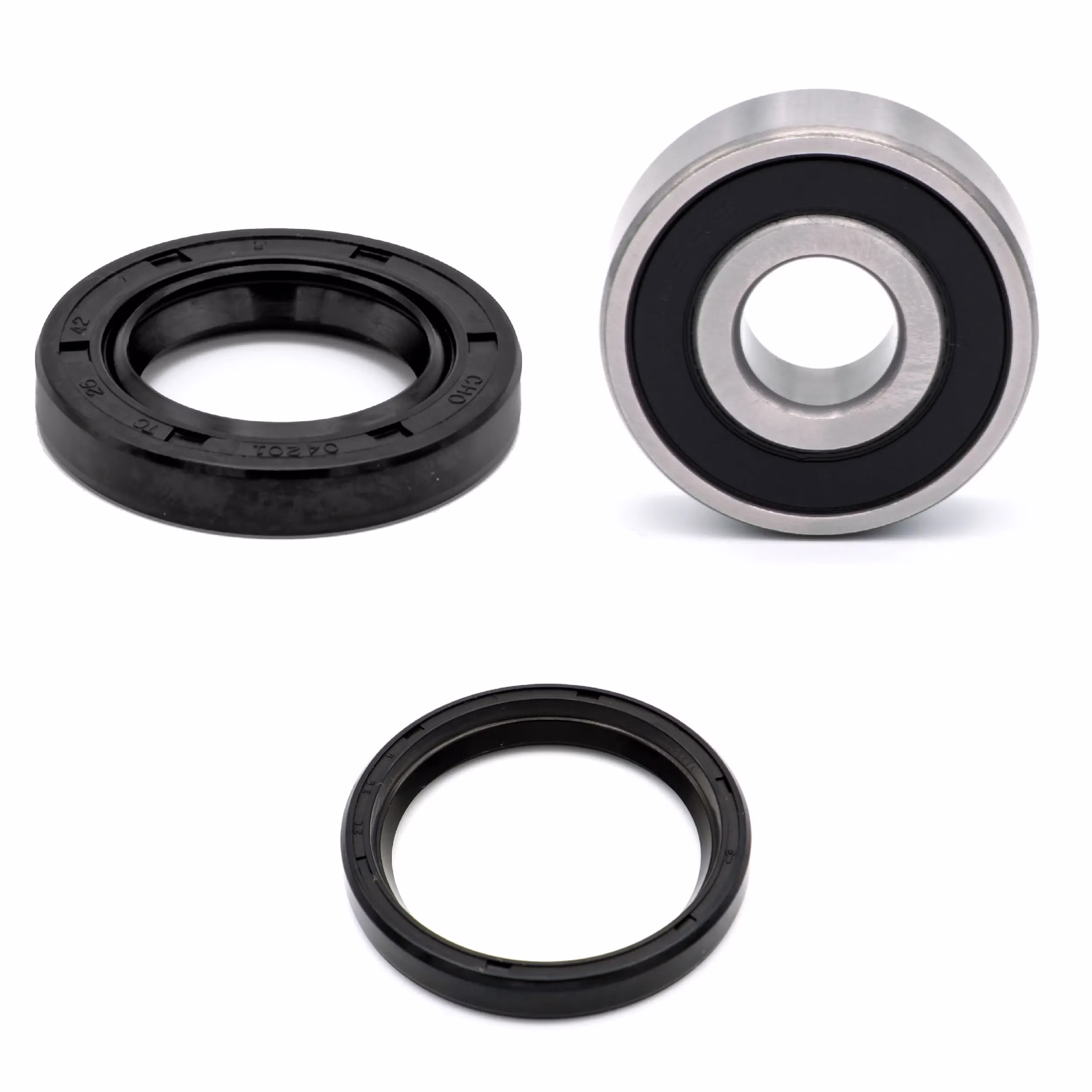 Radlager Schwinge hinten kompatibel mit Yamaha XQ150-MAXTER YP250 YP250-SKYLINER YP250A YP250D PPS01246 abgedichtete Radlager für das Hinterrad an der Schwinge als Ersatzteil Set in Erstausrüsterqualität für dein Fahrzeug