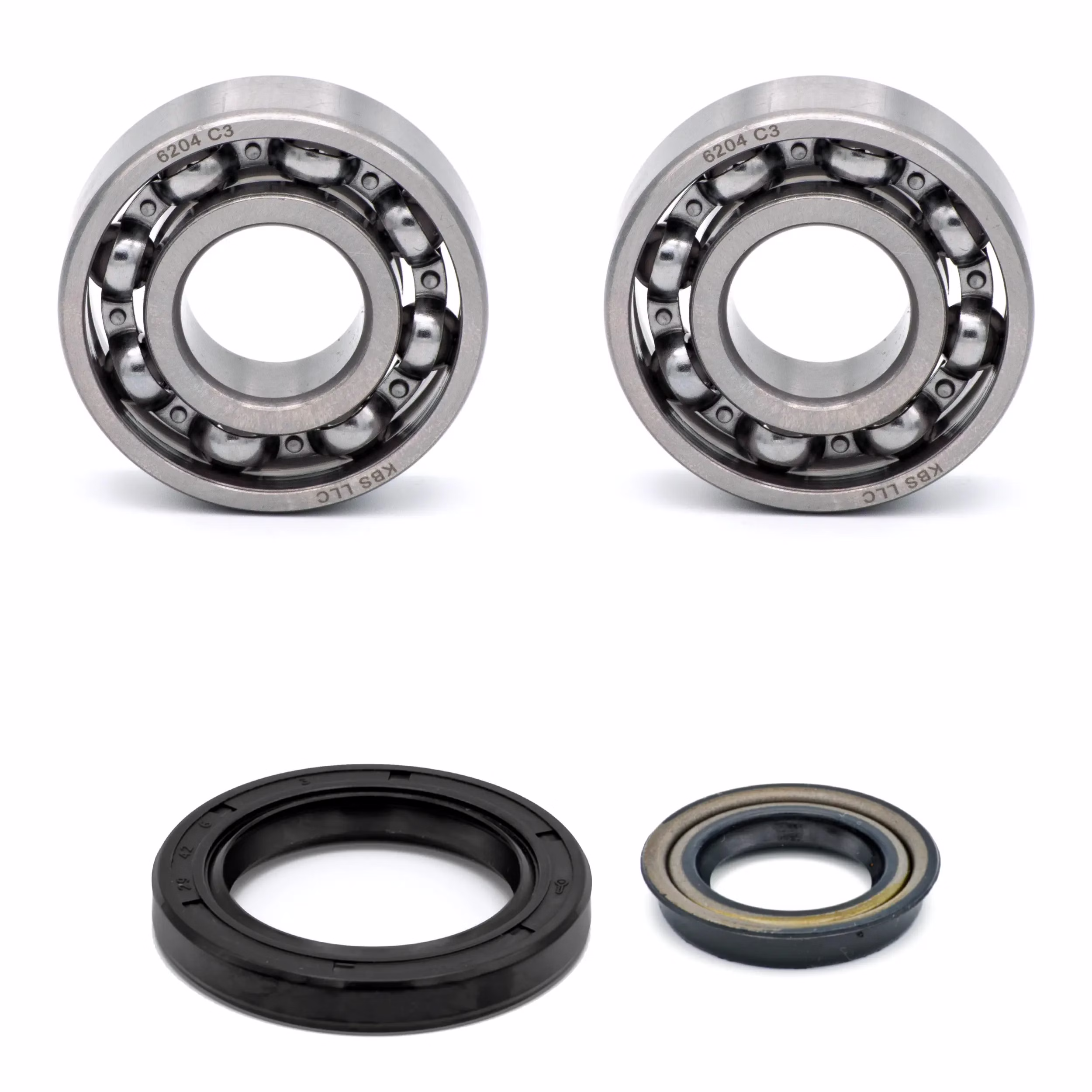 Crankshaft bearing for Crankshaft bearings for Yamaha CS50 CS50-JOG-R CS50-MACH-G-AC CS50-MACH-G-AIR CS50JOG-R PPS01427 the ball bearings and oil seals in OEM quality are suitable for the maintenance of your vehicle