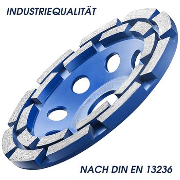 PRODIAMANT Profi PKD Diamant-Schleiftopf 125 mm x 22,2 mm 4 Segmente Diamantschleiftopf PDX829.793 125mm passend Winkelschleifer