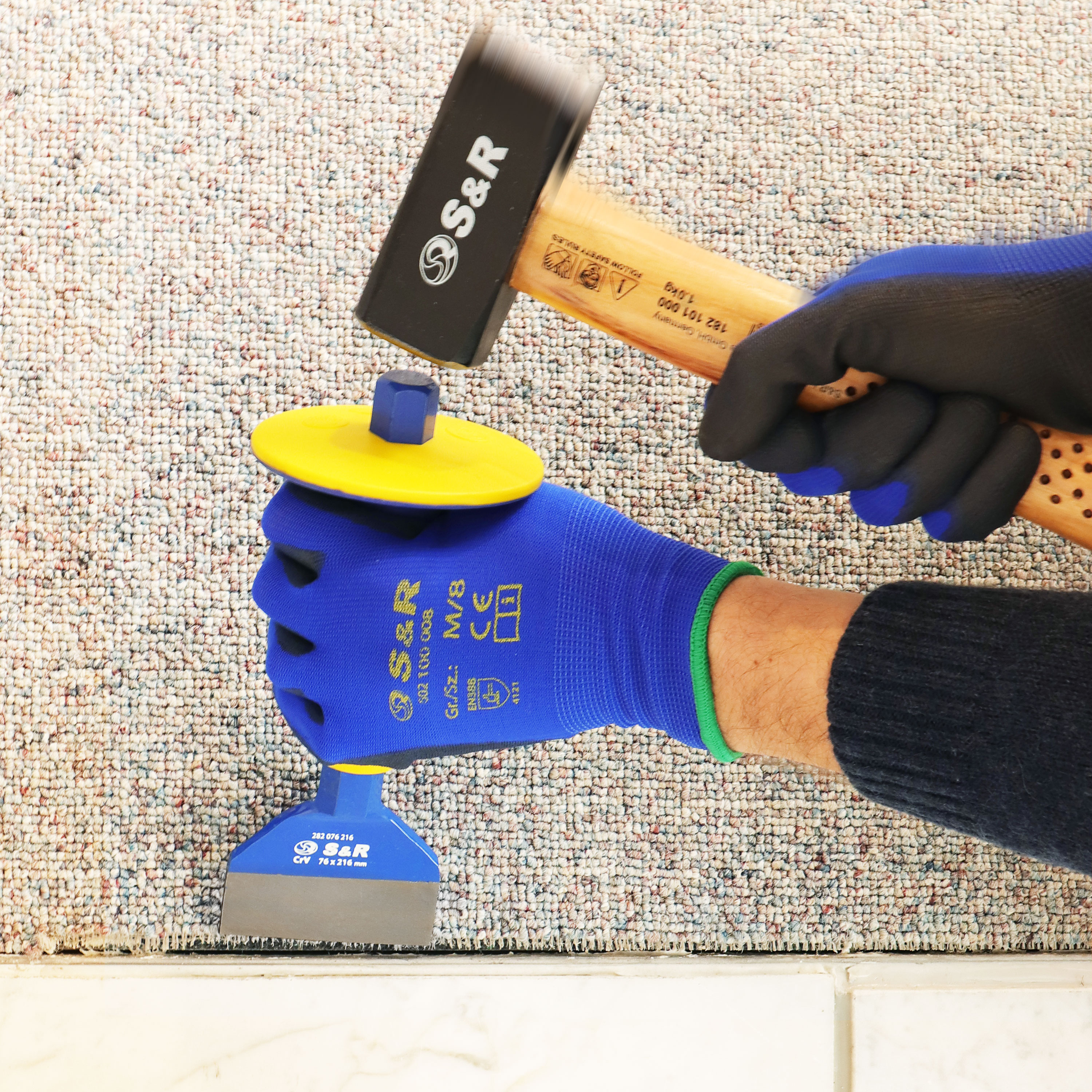 Acheter S&R Burin Plat de Maçon avec pare coups 76 x 216mm. Pour Carrelages, Béton, Pierres, Sols, protection mains ? Comparer chez Acheter S&R Burin Plat de Maçon avec pare coups 76 x 216mm. Pour Carrelages, Béton, Pierres, Sols, protection mains ? Comparer chez