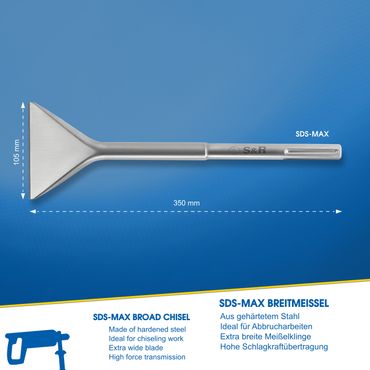 SDS Max Spatmeißel Bosch 50x400mm
