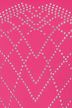 Langarm-Turnanzug für Gymnastik in Pink mit geometrischem Strass-Muster, Detailansicht Strasssteine