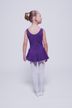 Ballet leotard "Nora" with skirt, purple 3