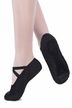 Person in hellen Strumpfhosen und schwarzen Ballettschuhen 1