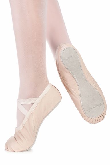 Ballettschläppchen aus Leder 