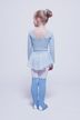 Ballet legwarmers "Leo", 40 cm, light blue 3