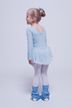 Ballet legwarmers "Leo", 40 cm, light blue 4