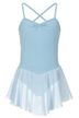 Strappy ballet leotard "Maja" with chiffon skirt, light blue 5