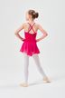 Strap ballet leotard "Maja" with chiffon skirt, pink 4