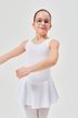 Ballet leotard "Nora" with skirt, white 1