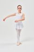 Ballet leotard "Nora" with skirt, white 3