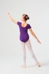 ballet leotard "Sally" with short sleeves, purple 4