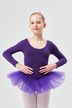 Ballet tutu "Alea" with long sleeves, purple 1