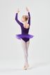 Ballet tutu "Alea" with long sleeves, purple 4