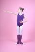 Ballet legwarmers "Leo", 40 cm, purple 3