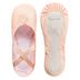 Ein Paar hellrosa Ballettschuhe mit elastischen Riemen 3