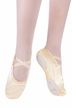 Ballet slippers made of satin "Sammy", split leather sole, champagne 2