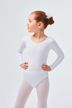 Long-sleeved ballet leotard "Lilly", white 1