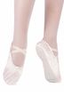 Satin ballet shoes "Nicky", full leather sole, pink 2