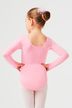 Long-sleeved ballet leotard "Lilly", pink 2