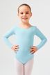 Long-sleeved ballet leotard "Lilly", light blue 1