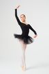 Long-sleeved Ballet tutu "Romy" with rhinestone appliqué, black 3