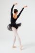 Long-sleeved Ballet tutu "Romy" with rhinestone appliqué, black 6