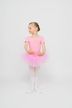Short-sleeved Ballet tutu "Nele" with rhinestone appliqué, pink 3