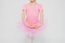 Short-sleeved Ballet tutu "Nele" with rhinestone appliqué, pink 4