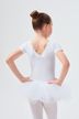 Short-sleeved ballet tutu "Nele" with rhinestone appliqué, white 3